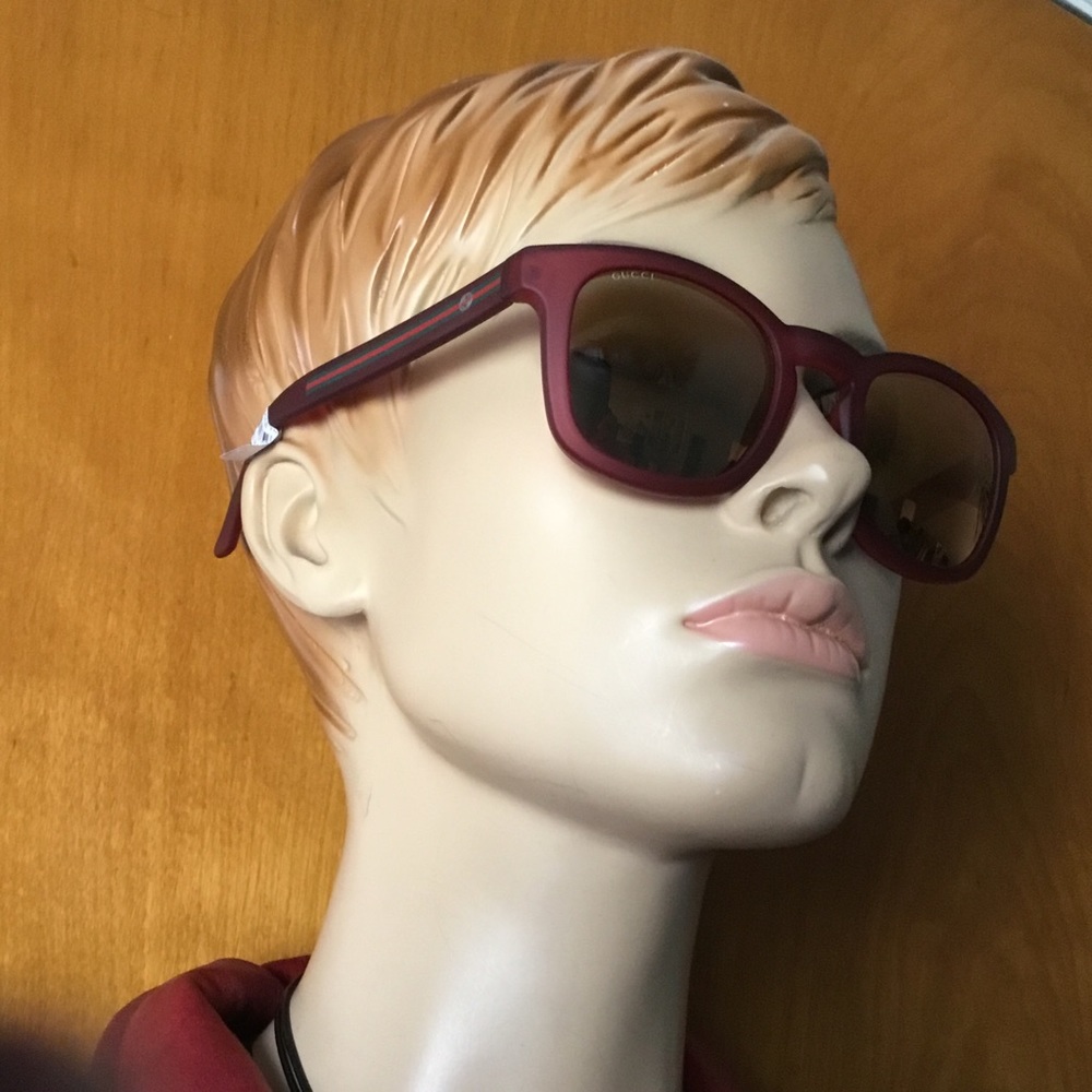 Gucci Mirrored Bordeaux Super Cool Sunglasses